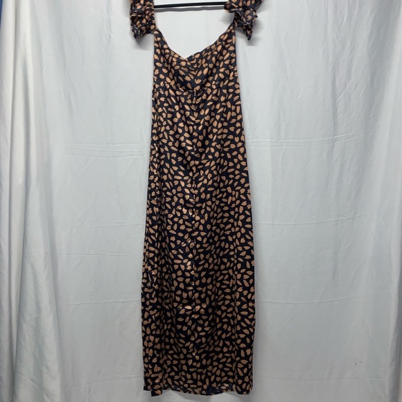 ASOS Koco&K off shoulder maxi dress split size 16 - Picture 5 of 8